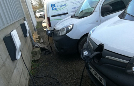 Véhicules électriques de BG Propreté